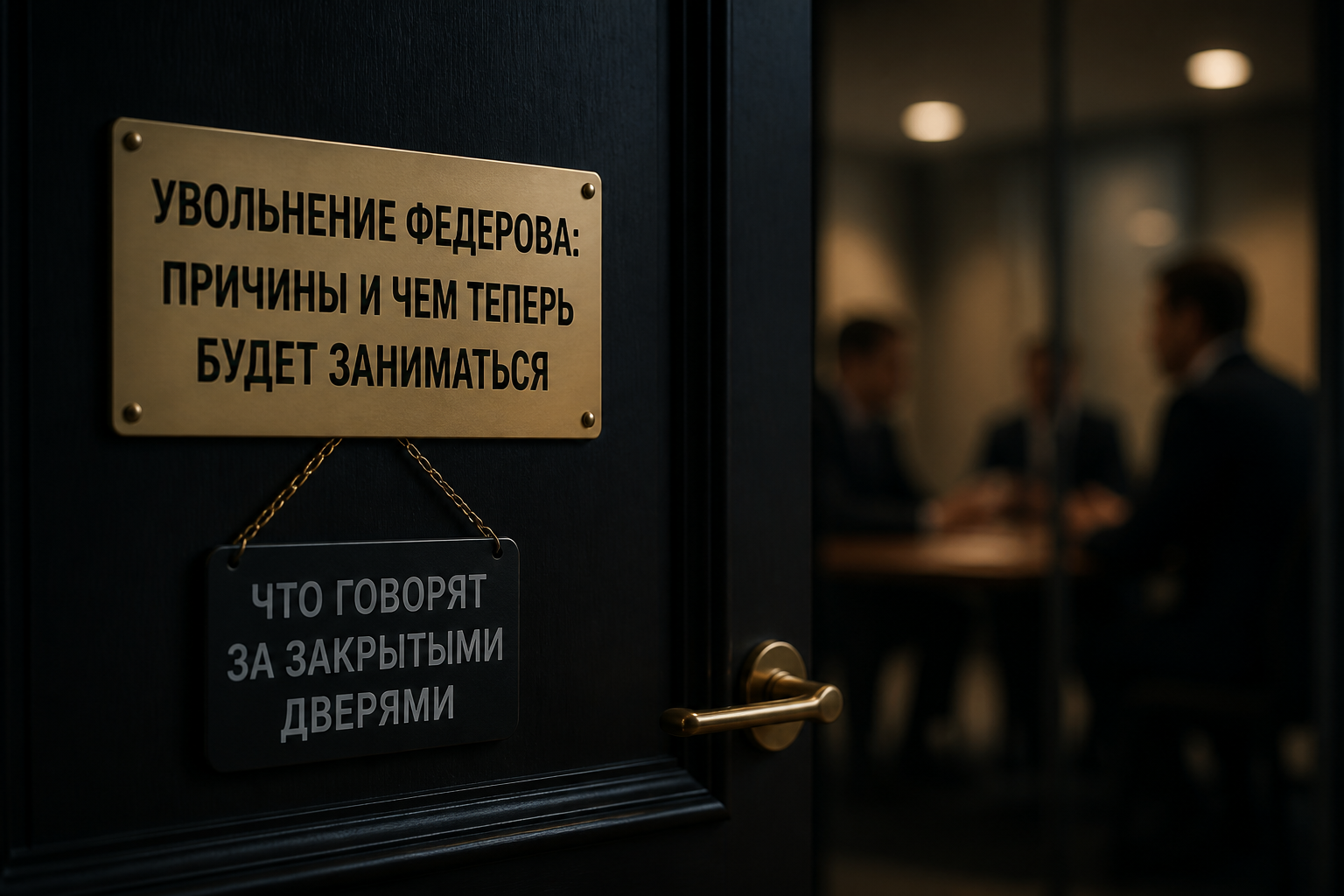 Что говорят за закрытыми дверями — иллюстрация к статье «Увольнение Федерова: причины и чем теперь будет заниматься»