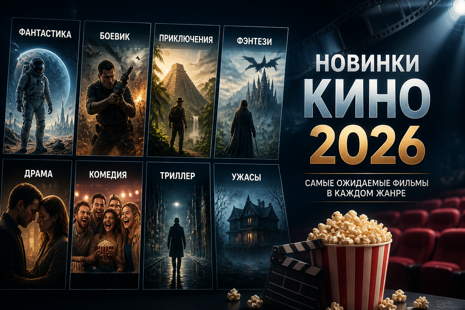 Лучшие фильмы 2026 года: главные премьеры и новинки кино