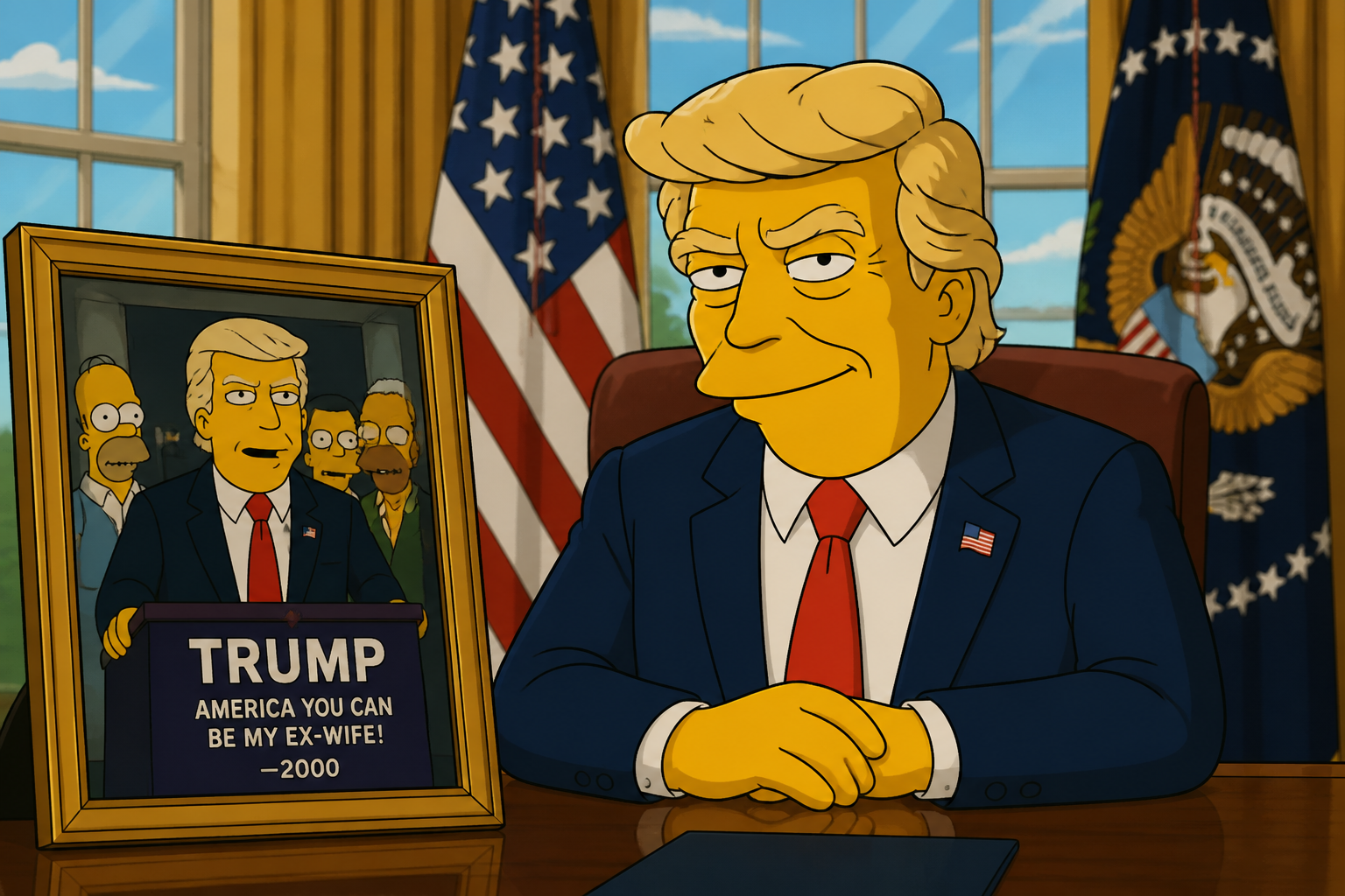 Трамп-президент — то самое совпадение — иллюстрация к статье «симпсоны предсказания»