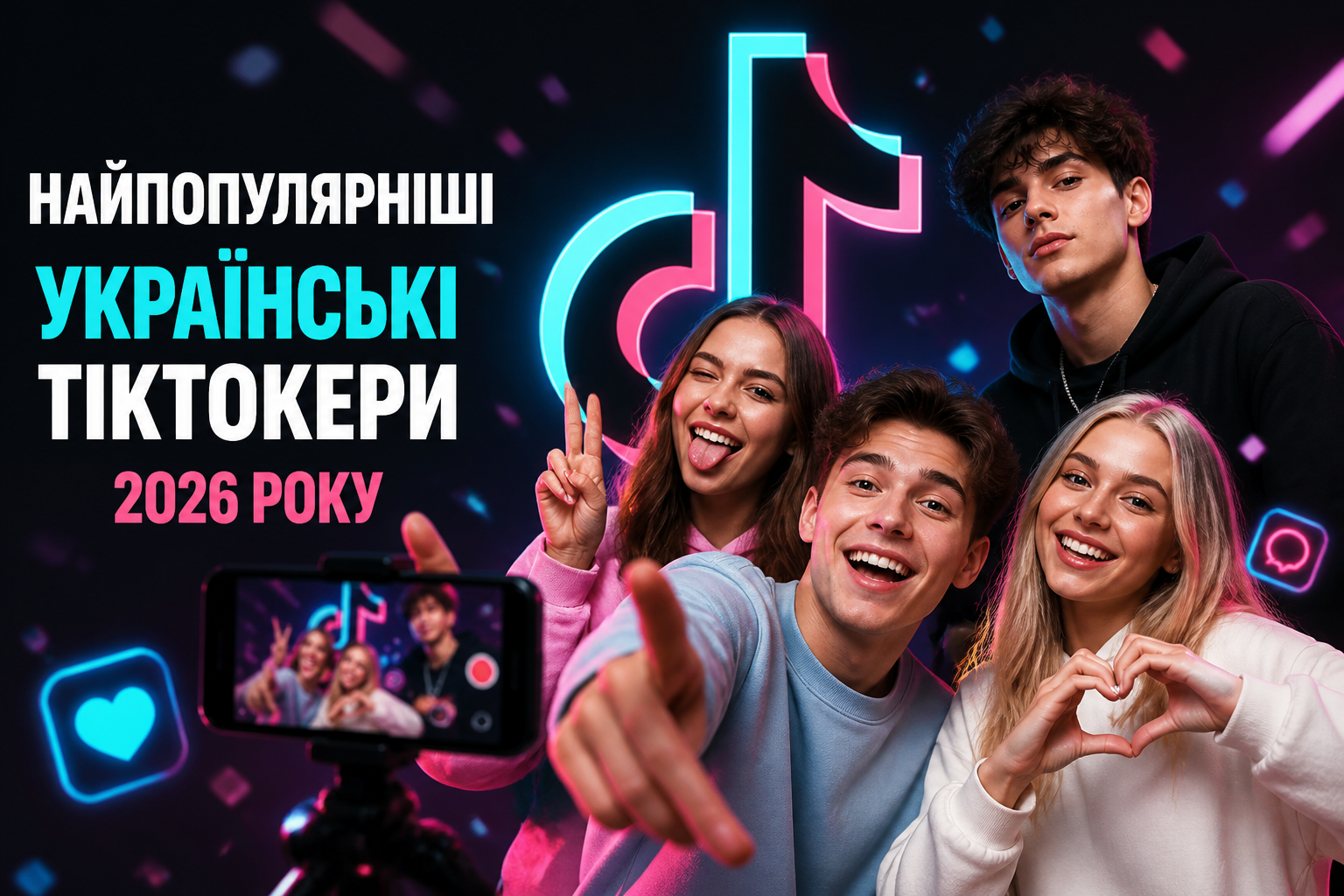 Найпопулярніші українські тіктокери 2026 року — иллюстрация к статье «украинские тиктокеры»