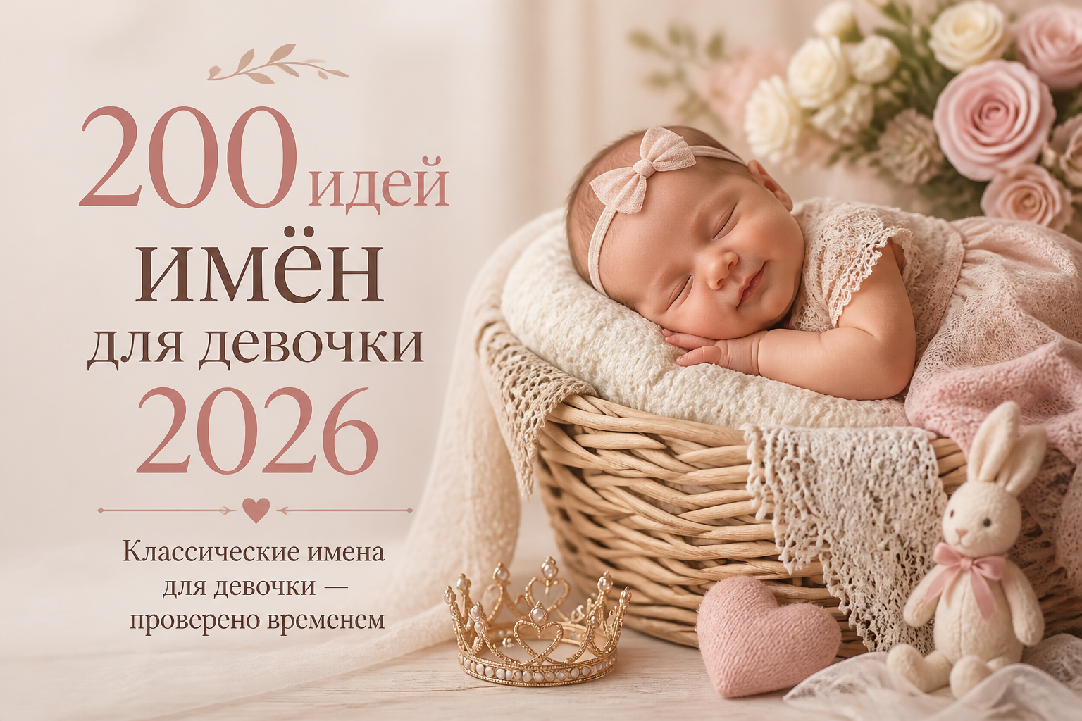 Классические имена для девочки — проверено временем — иллюстрация к статье «200 идей имен для девочки 2026»
