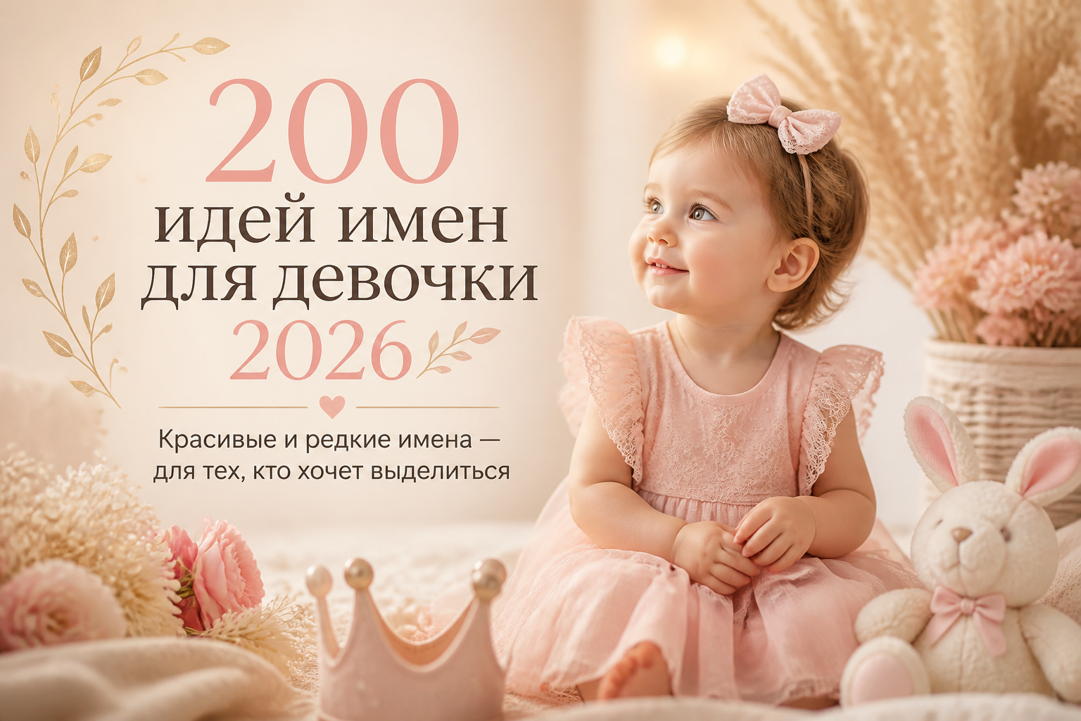 Красивые и редкие имена — для тех, кто хочет выделиться — иллюстрация к статье «200 идей имен для девочки 2026»