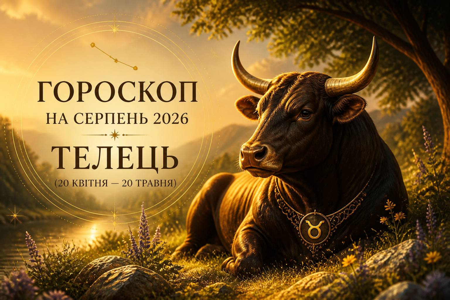 Телець (20 квітня — 20 травня) — иллюстрация к статье «гороскоп на август 2026»