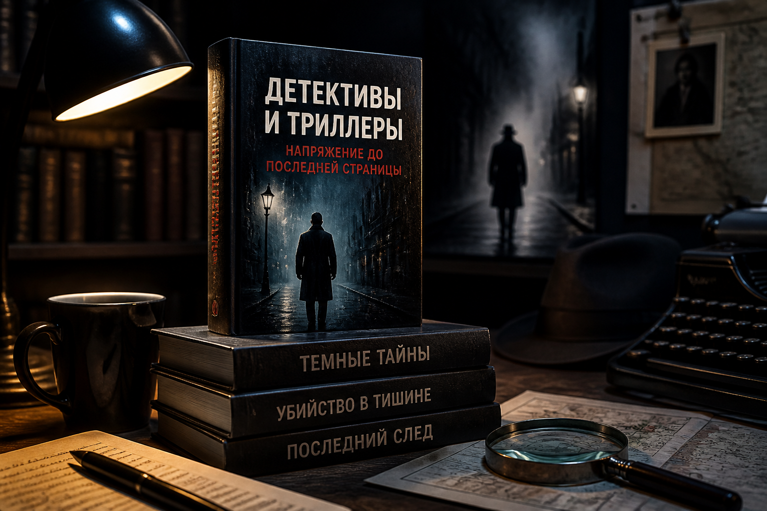 Детективы и триллеры: напряжение до последней страницы — иллюстрация к статье «Книги по жанрам 2026 год»