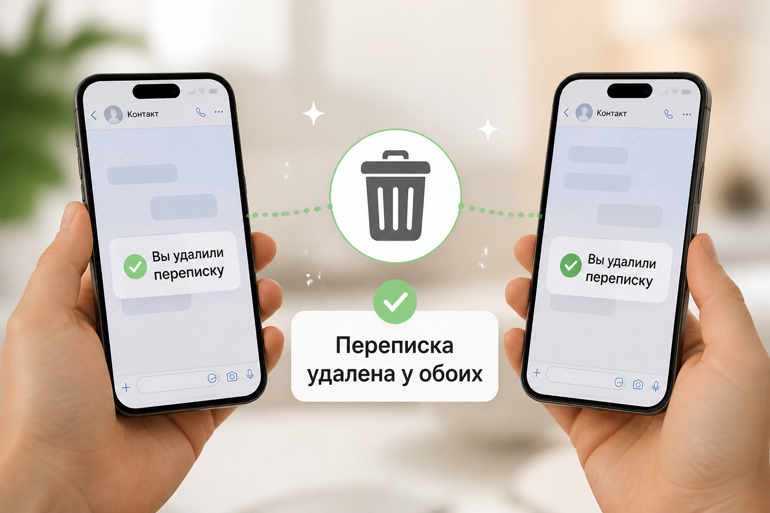 как удалить переписку в мессенджере у обоих — иллюстрация к статье «как удалить переписку в мессенджере у обоих»
