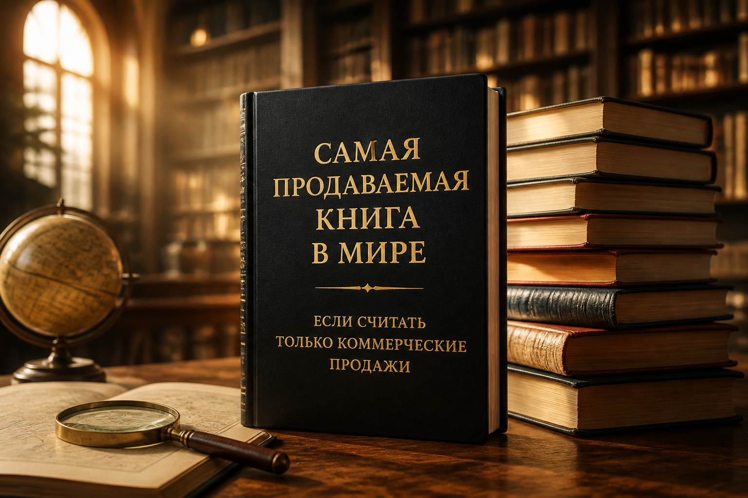 Если считать только коммерческие продажи — иллюстрация к статье «самая продаваемая книга в мире»