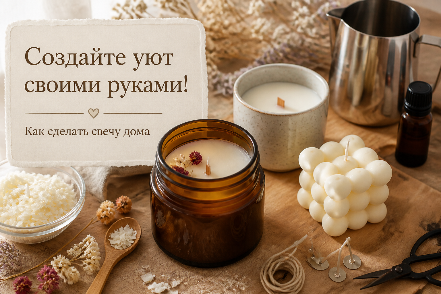 как сделать свечу дома — иллюстрация к статье «как сделать свечу дома»