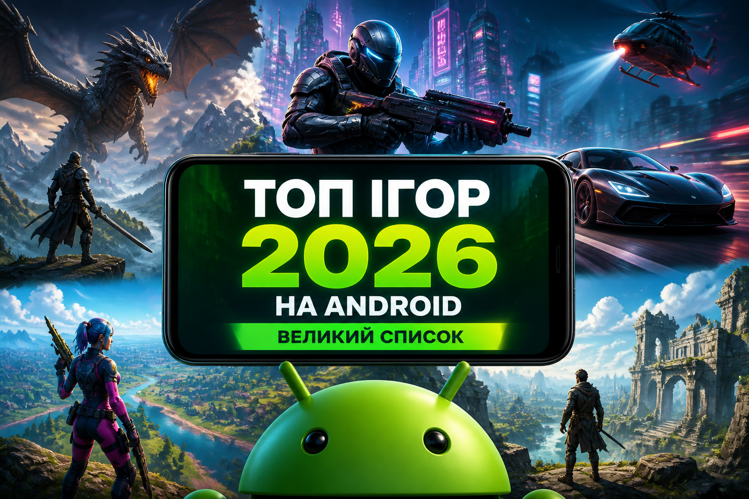 Ігри 2026 року на Андроїд: найкращі новинки року
