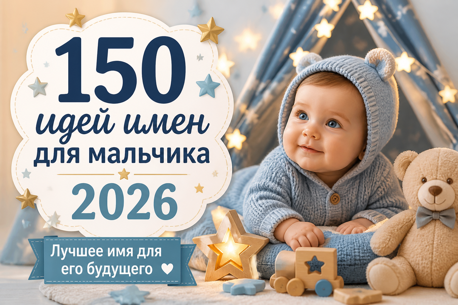 150 красивых и редких имён для мальчика: лучшие варианты 2026
