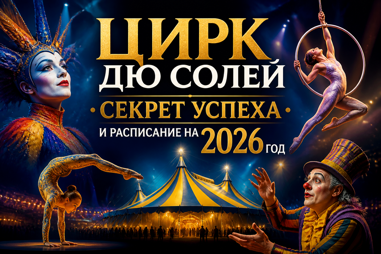 Цирк дю Солей в 2026 году: история успеха, шоу и расписание выступлений